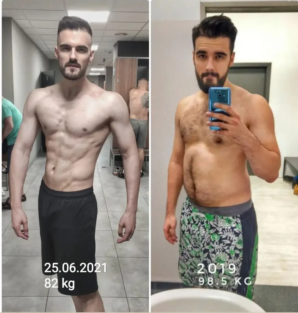 Metamorfoza — Michał, praca za biurkiem